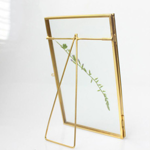 Moldura de vidro flutuante para fotos, moldura de vidro simples 4x6 polegadas para mesa de casamento - Product Image 3