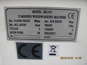 Machine combinée pour le travail du <span class=keywords><strong>bois</strong></span> ZICAR ML410, machine universelle pour le <span class=keywords><strong>bois</strong></span> - Product Image 3