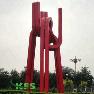 Nuevo diseño 316 grado de la ciudad de acero símbolo grande de acero inoxidable urbano escultura - Product Image 1
