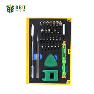 Juego de destornilladores de precisión múltiple 37 1, kit de herramientas de reparación flexibles 37 en 1, pinzas, magnetizador, acero DIY OEM - Product Image 1