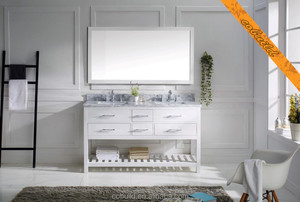 Salle de bain Double <span class=keywords><strong>vasque</strong></span> ensemble, Armoire de toilette avec open plateau ( TRE005B ) - Product Image 1