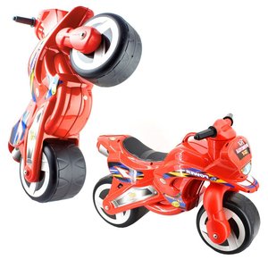 <span class=keywords><strong>Moto</strong></span> <span class=keywords><strong>Giocattolo</strong></span> Rossa per Bambini, Bici Senza Pedali in Plastica ABS, Design Motociclistico - Product Image 4