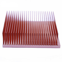 Dissipateur thermique intelligent en aluminium rainuré 50x50x15mm à ailettes pour le refroidissement de puces électroniques, RAM, LED, VGA