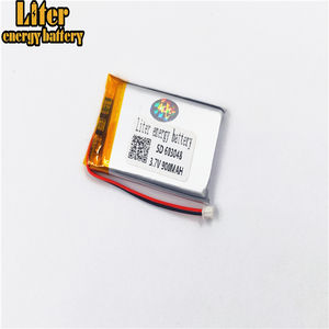 1.25-<strong>2</strong> P onector 603048 900 mAh 3.7 V rechargeable LiPo solar battery lithium polymer lithium ion battery with PM M - Product Image 4