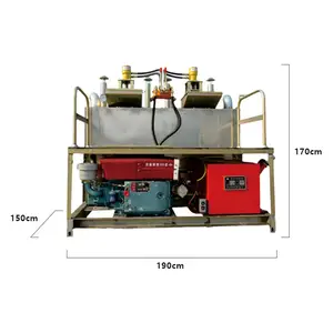 广州制造商道路油漆生产线施工混合油罐车安装热塑压路机