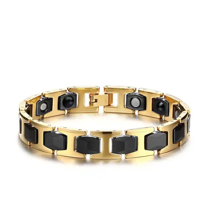 SHAY Essential Link ceramic, 18-karat blackened gold and diamond bracelet |  NET-A-PORTER