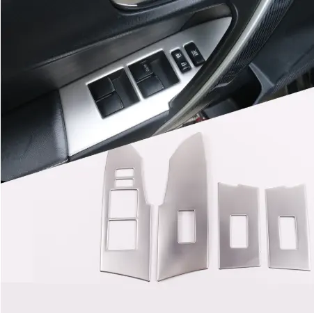 Panneau de couverture décoratif intérieur pour fenêtre, interrupteur de porte de voiture, cadre, accessoires intérieures adaptés à la Toyota Corolla 2014