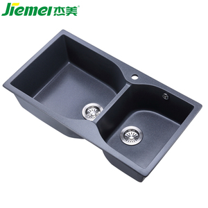 Pago L/C doble tazón orden grande temperatura resistente cocina fregaderos con compuesto material de granito - Product Image 6
