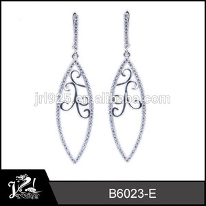 <span class=keywords><strong>indonisia</strong></span> rhinestone waterdrop hình 925 bạc dangle bông tai - Product Image 1