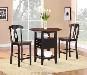 DT-4077 करामाती पब शैली डाइनिंग सेट minimalist लकड़ी की मेज और कुर्सियों