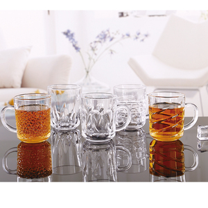 Bicchiere di <span class=keywords><strong>vetro</strong></span> <span class=keywords><strong>trasparente</strong></span> da 8 once <span class=keywords><strong>tazza</strong></span> di <span class=keywords><strong>vetro</strong></span> per bere tè o caffè bicchiere di birra - Product Image 1