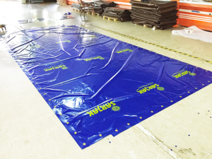 Bâches de camion imperméables avec impression de logo Bâche en <span class=keywords><strong>PVC</strong></span> 610gsm personnalisée Bâches personnalisées pour camions Bâche robuste pour camions - Product Image 6