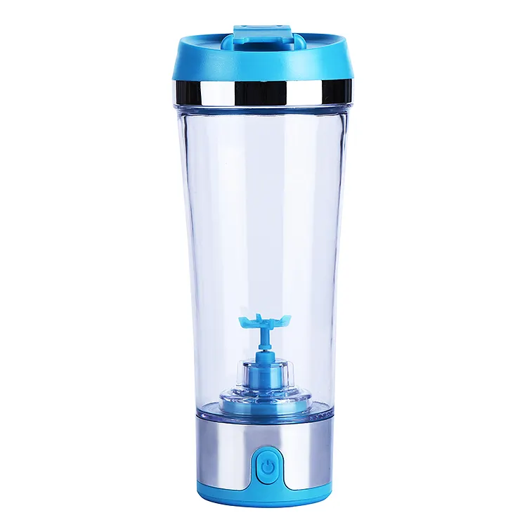 Commercio all'ingrosso 450ml battery operated frullato di proteine vortice elettrico mixer shaker bottiglia