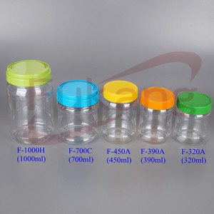 Frasco de Plástico Transparente de 450 ml con Tapa Hermética para Galletas, Botellas para Alimentos, Frasco para Dulces y Galletas - Product Image 6