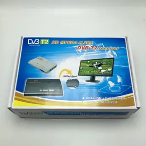 DVB-T/DVB-T2 TVセットトップボックスデジタル地上波HDTV 1080P TVレシーバーVGA/AV LCD/CRT PC用