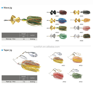 En gros <span class=keywords><strong>pas</strong></span> <span class=keywords><strong>cher</strong></span> jupe en silicone spinner appâts jig leurre de pêche - Product Image 4