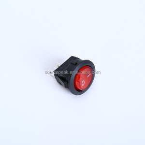 Interruptor de encendido y apagado redondo para dispensador de agua, 10A, <span class=keywords><strong>125</strong></span>/250V, CA, Color rojo, T125 - Product Image 3