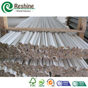 قالب دائري خشبي أبيض مزخرف FJ شكل ربع دائري - Product Image 3