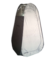 Camping toilette pop up de bronzage par pulvérisation cabine matériel pvc transparent