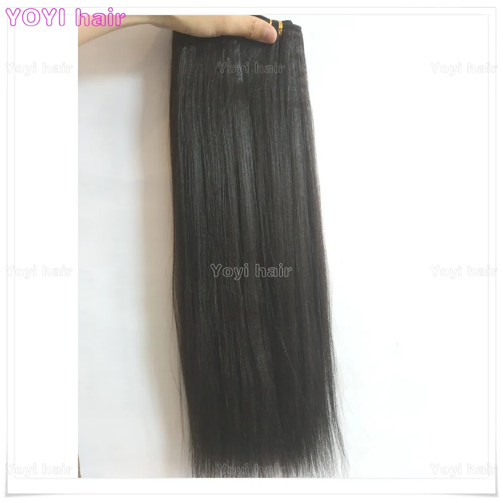 HAAR WEAVING Heißer Verkauf Real Remy 100% menschliches jungfräuliches malaysisches Haar leichtes Yaki