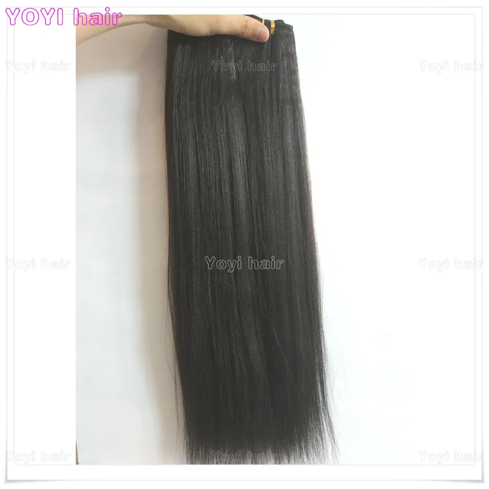 Haar Weven Hot Selling Real Remy 100% Human Virgin Maleisische Haar Licht Yaki