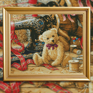 Thêu DIY <span class=keywords><strong>DMC</strong></span> Cross Stitch Thiết Cho Thêu Bộ Dụng Cụ Máy May Và Gấu Bông Nhà Máy Bán Trực Tiếp Phim Hoạt Hình - Product Image 1