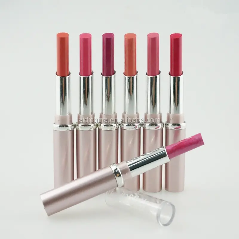Fashion high quality 6 Colors thin tube Long-Lasting Lipstick