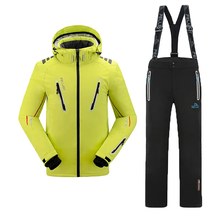PELLIOT hot sale Mens Ski Suit Waterproof breathable outdoor winter ski Snow wear ski clothes