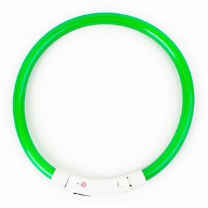 Collar de seguridad LED impermeable para perro, luz óptica parpadeante, recargable, venta al por mayor - Product Image 5