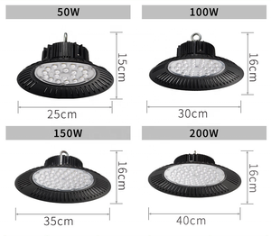 50W 100W 150W 200W LED High Bay Light Factory Light <strong>Cheap</strong> LED UFO <strong>Lamp</strong> for Warehouse Ceiling Workshop Garage Industrial Lighting - Product Image 5