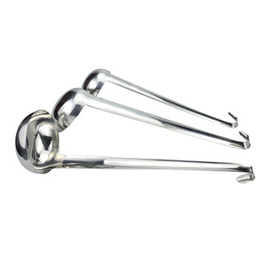 Bán Hot Đồ Dùng Nhà Bếp Nhà Hàng Đo Súp Ladle Kim Loại Thép Không Gỉ Súp Ladle Với Tay Cầm Dài Và Móc - Product Image 5