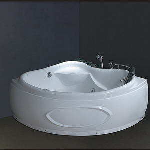 Nueva bañera de spa de masaje triangular de esquina moderna para 2 personas - Product Image 3