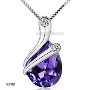 Nec2495 amante Crystal Rhinestone collar colgante de moda para los regalos - Product Image 6