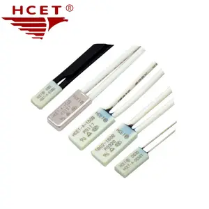 HCET OEM-fusible Protector térmico Bimetal TB02, interruptor de corte de temperatura