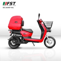 Scooter électrique à deux roues pour la livraison de nourriture, utilisation en ville, moteur sans balais 72V 3000W, vitesse maximale de 75 km/h, certifié EEC, batterie 50Ah