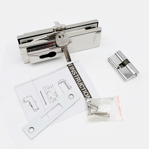 Accessoires pour portes et fenêtres, quincaillerie pour verre, serrure de bas de <span class=keywords><strong>porte</strong></span> en verre, fixation de serrure/fixation de serrure avec serrure - Product Image 5
