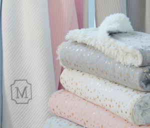 Double Layer Whole Sale Gold <strong>Star</strong> Printed Sherpa <strong>Blanket</strong> Thick Heavy Swaddle Stroller <strong>Blanket</strong> - Product Image 4