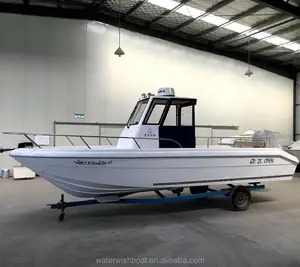 WATERWISH QD 25 Perahu Laut Memancing FRP Terbuka dengan Sertifikat CE