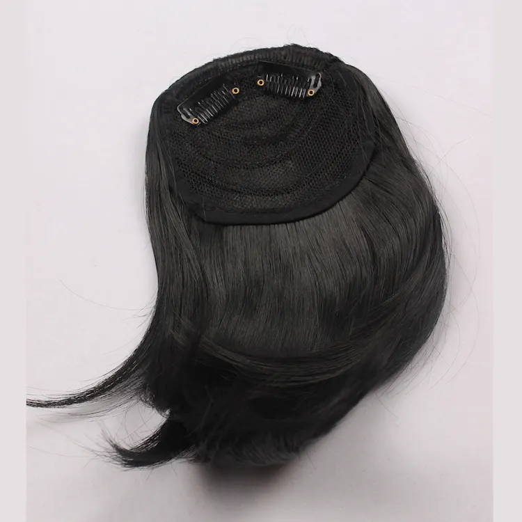 Synthetic front hair fringe clip on bangs