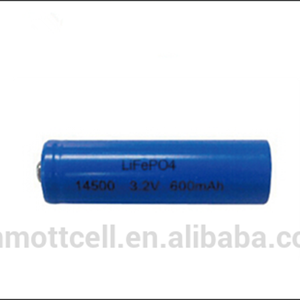 LiFepo4 lithiumzelle IFR14500 600 mAh <span class=keywords><strong>3</strong></span>,<span class=keywords><strong>2</strong></span> V cell AA größe batterie für beleuchtung - Product Image 1