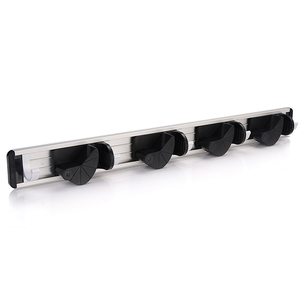 Soporte de Pared para Escoba y Trapeador de Alta Calidad, 4 Posiciones, 5 Ganchos, para Hogar, <span class=keywords><strong>Armario</strong></span>, Jardín, Garaje y Cobertizo - Product Image 5