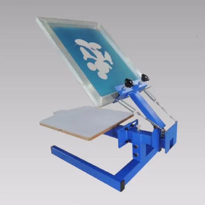 Single Color 1 Station Silk Screening Screenprint Press Screen Printing Machine