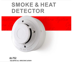 Moins cher prix 4 fio photoélectrique sortie relais détecteur de fumée alarme incendie AJ752 avec ce - Product Image 1