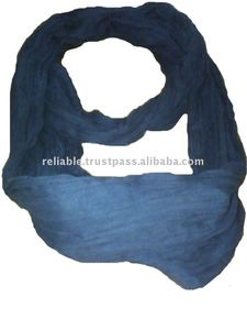 Écharpe snood mi-longue pour homme en coton froissé multicolore, châle traditionnel de printemps - Product Image 2