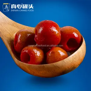 Trung Quốc Nổi Tiếng Đóng Hộp Thương Hiệu Thực Phẩm-Zhenxin Đóng Hộp Hawthorns Trong NặNg Xi-rô