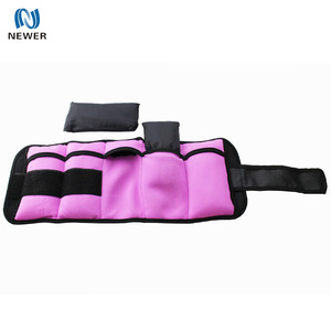 Venta al por mayor de alta calidad 1kg 2kg 3kg de arena de hierro impermeable extraíble ajustable Rosa <span class=keywords><strong>neopreno</strong></span> brazo pierna muñeca tobillo pesos - Product Image 6