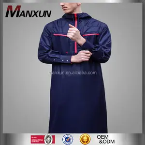 最新的伊斯兰服装男士礼服设计印度尼西亚最新的 Jubah 阿拉伯语男子 Jubah Thobe/Thawb