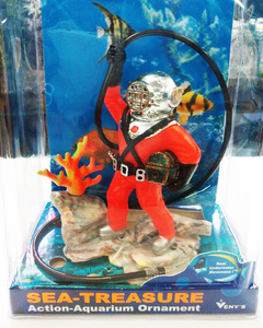 Coffre au trésor En Forme <span class=keywords><strong>Aquarium</strong></span> Air <span class=keywords><strong>Action</strong></span> Ornement Fish Tank Aquascaping Décor - Product Image 4