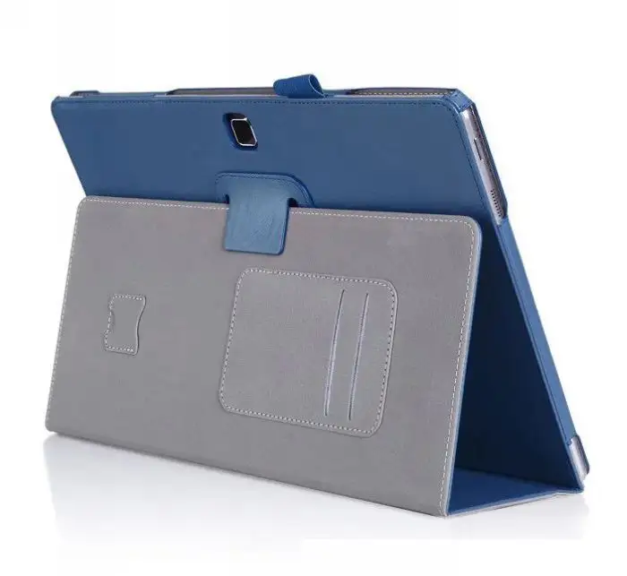 עור ספר case עבור Samsung Galaxy Tab Pro S עם אלסטי רצועת יד, כרטיס מחזיק, stylus