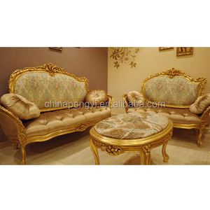 Juego de Sofás de Madera Clásicos de Lujo para Sala de Estar, Estilo <span class=keywords><strong>Provincial</strong></span> Francés, Tallados a Mano, Sofá de <span class=keywords><strong>Palacio</strong></span> para el Hogar - Product Image 1